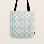Baby Blue Paper Stars Large  Tote Bag Gallery Image 1