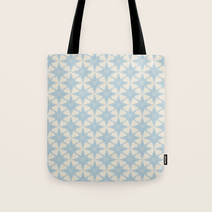 Baby Blue Paper Stars Large  Tote Bag Gallery Image 1