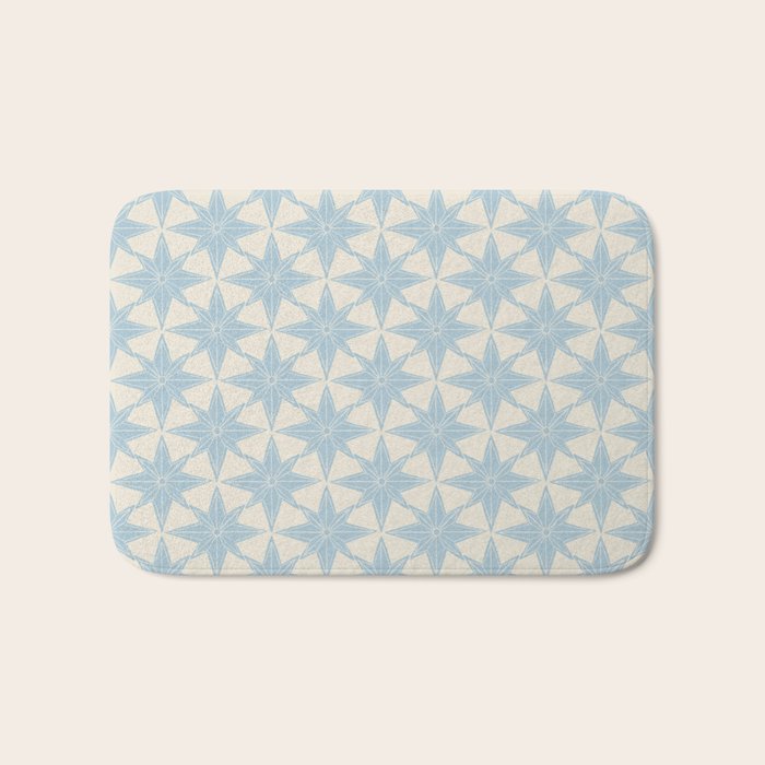 Baby Blue Paper Stars Large  Bath Mat Gallery Image 1