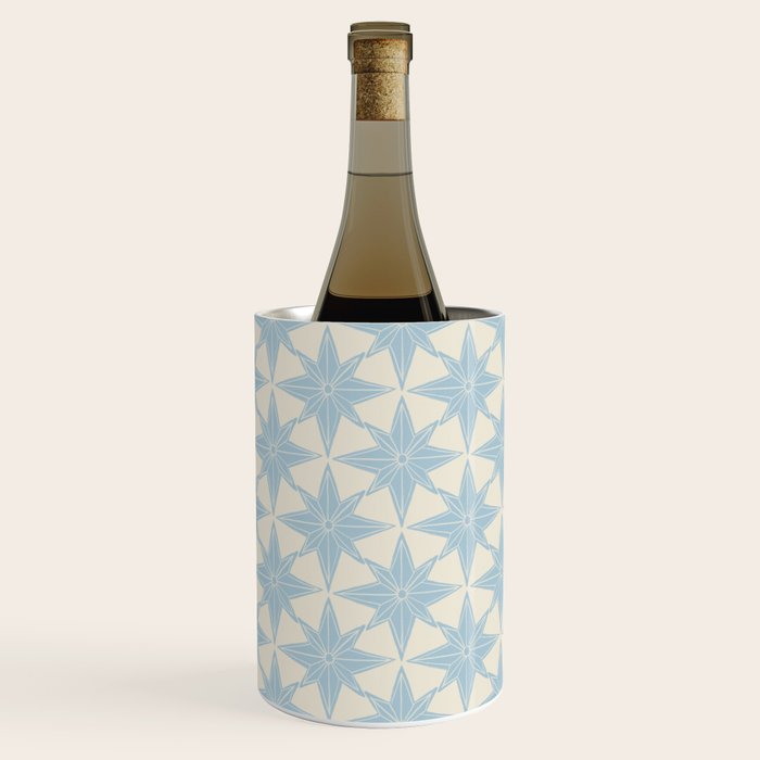 Baby Blue Paper Stars Large  Wine Chiller Gallery Image 3