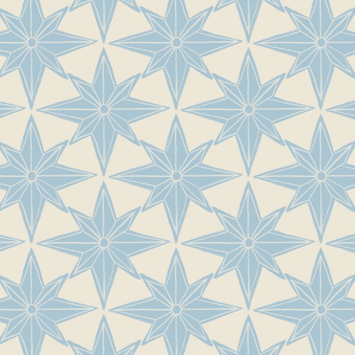 Baby Blue Paper Stars Large  Coffee Mug Gallery Image 2