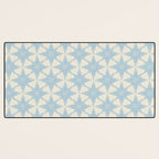 Baby Blue Paper Stars Large  Desk Mat Gallery Image 3