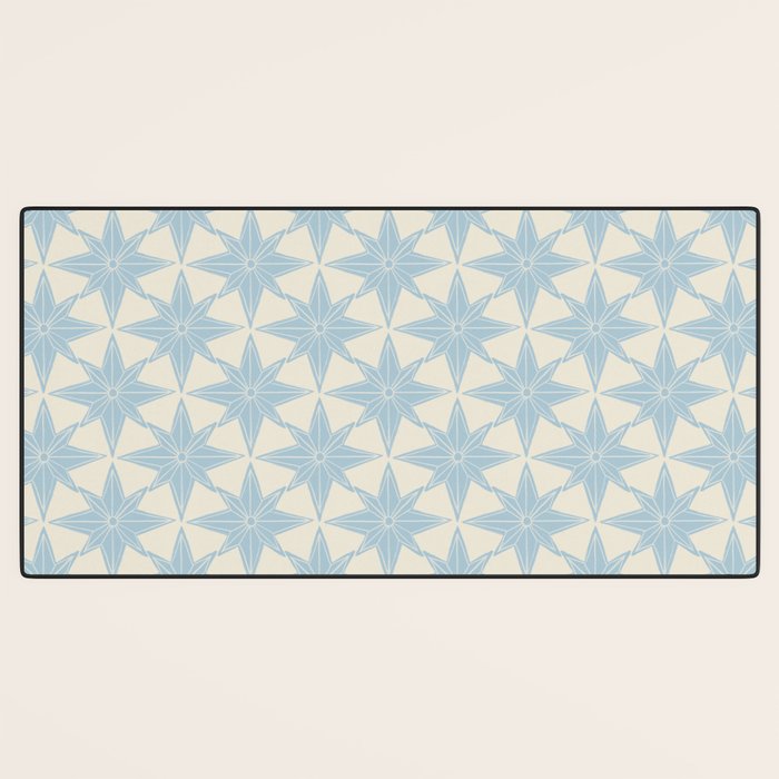 Baby Blue Paper Stars Large  Desk Mat Gallery Image 3