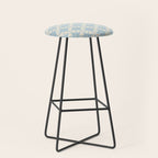 Baby Blue Paper Stars Large  Stool Gallery Image 1