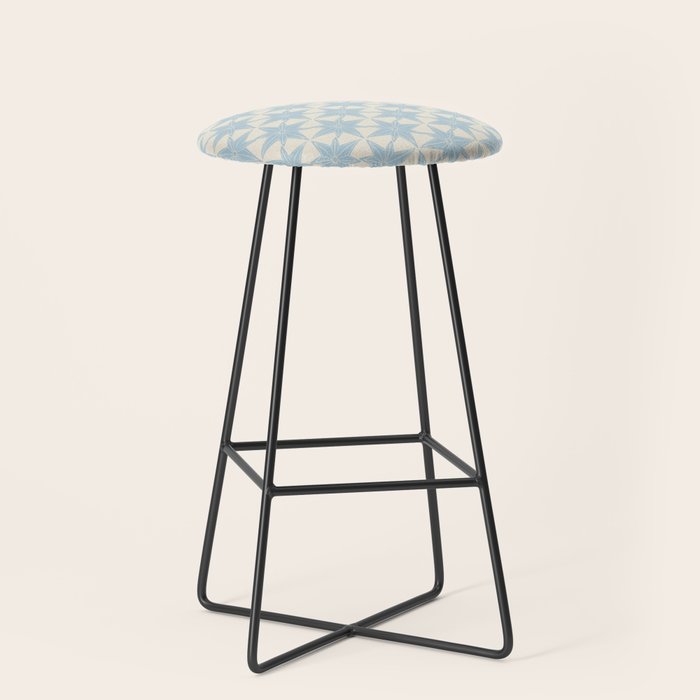 Baby Blue Paper Stars Large  Stool Gallery Image 1