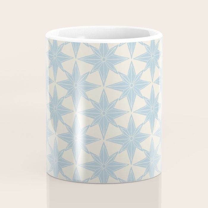 Baby Blue Paper Stars Large  Coffee Mug Gallery Image 4