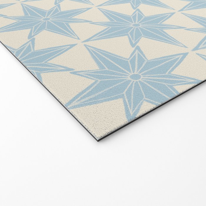 Baby Blue Paper Stars Large  Welcome Mat Gallery Image 2