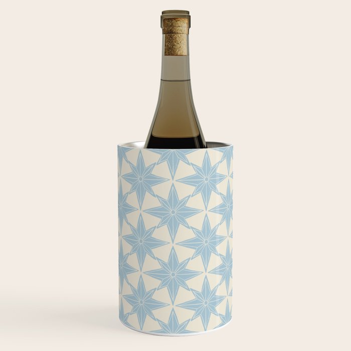 Baby Blue Paper Stars Large  Wine Chiller Gallery Image 2
