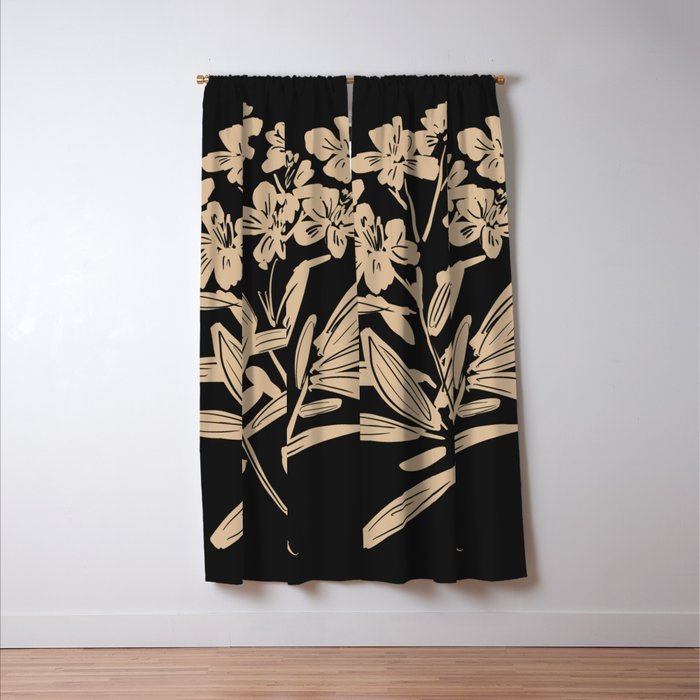 Minimalist Flowers  Window Curtain Gallery Image 3