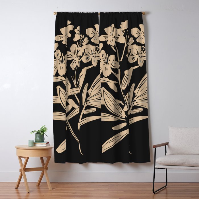 Minimalist Flowers  Window Curtain Gallery Image 1