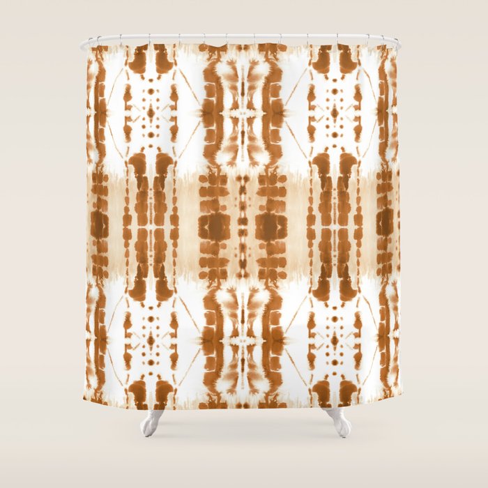 Paradigm Rust Shower Curtain Gallery Image 1
