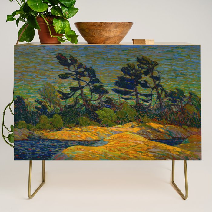 Tom Thomson Byng Inlet Georgian Bay winter 1914-1915 Canadian Landscape Artist Credenza Gallery Image 1
