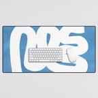 Baby Blue Wiggle Run Desk Mat Gallery Image 1