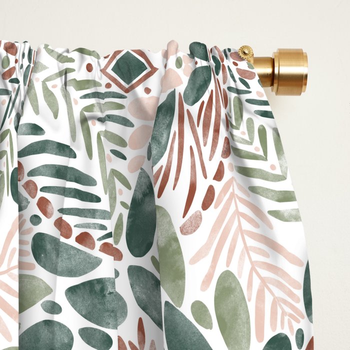 Jungle Charm Artistic Medley Window Curtain Gallery Image 2