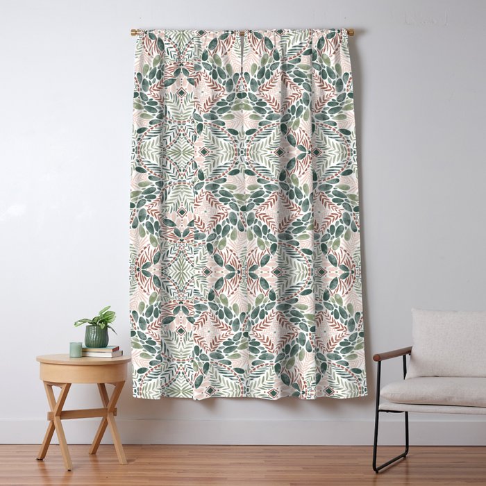 Jungle Charm Artistic Medley Window Curtain Gallery Image 5