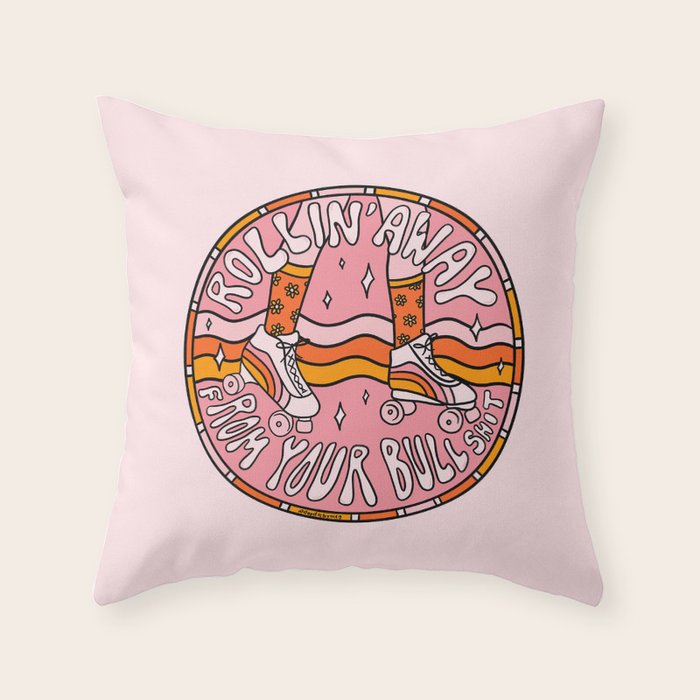 Rollin' Away Throw Pillow Gallery Image 6