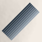 Gradient Arch II Natural Blue Mid Century Modern Rainbow Yoga Mat Gallery Image 1