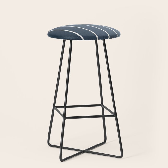 Gradient Arch II Natural Blue Mid Century Modern Rainbow Stool Gallery Image 1