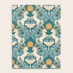 Celestial Unicorns In Turquoise and Gold Notebook Gallery Image 4