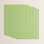 Vintage Cottage Flowers and Stripes Pattern in Light Green Wrapping Paper Gallery Image 3
