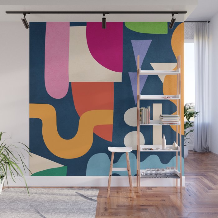 Modern Abstract Art 41 Wall Mural Gallery Image 1
