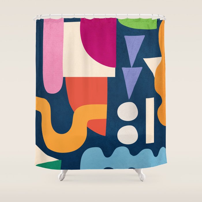 Modern Abstract Art 41 Shower Curtain Gallery Image 1