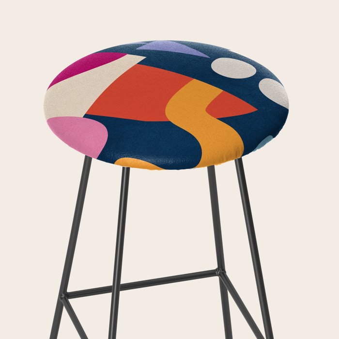 Modern Abstract Art 41 Stool Gallery Image 2