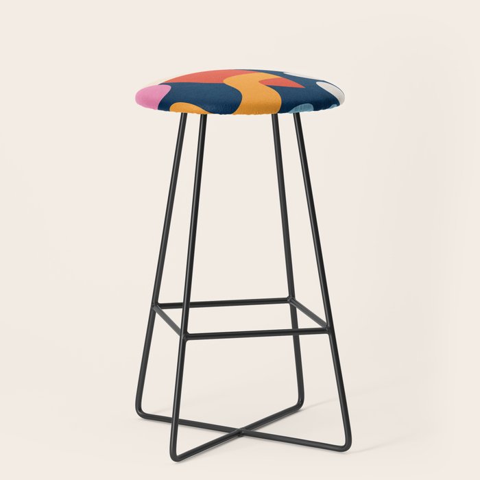 Modern Abstract Art 41 Stool Gallery Image 1