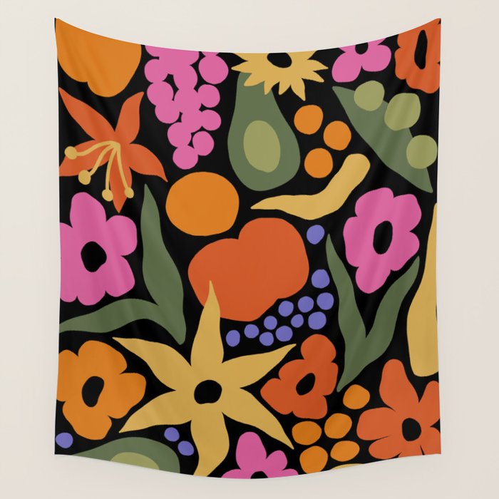 Larchmont Village Farmers Market Wall Tapestry Gallery Image 4