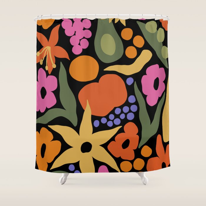 Larchmont Village Farmers Market Shower Curtain Gallery Image 1