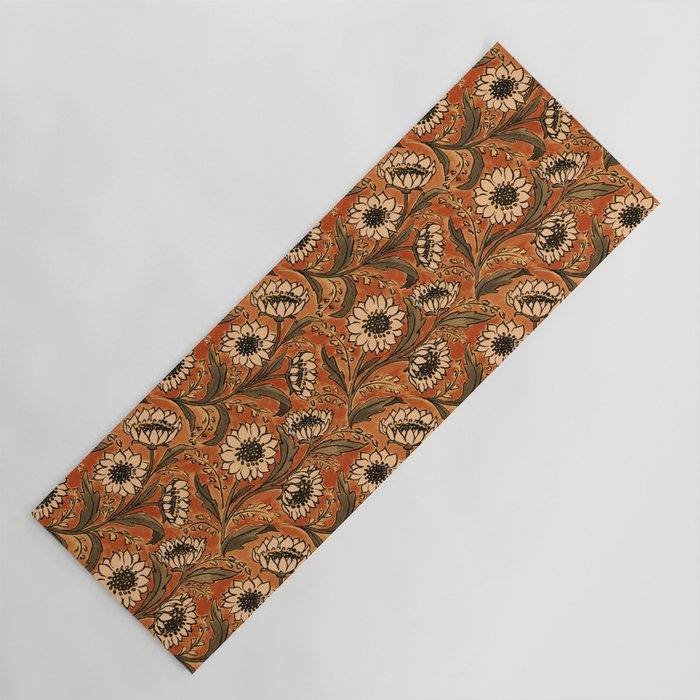 Sunflowers - Rust Yoga Mat Gallery Image 1