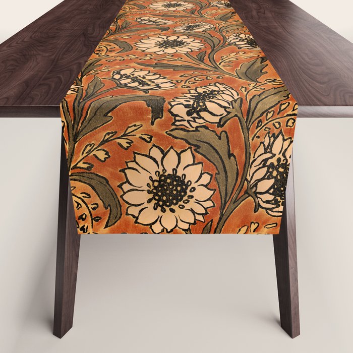 Sunflowers - Rust Table Runner Gallery Image 1