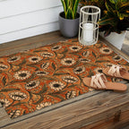 Sunflowers - Rust Outdoor Rug Gallery Image 2