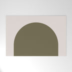 Arch (Olive & Cream) Welcome Mat Gallery Image 1