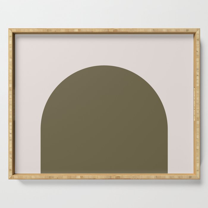 Arch (Olive & Cream) Serving Tray Gallery Image 1