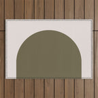 Arch (Olive & Cream) Outdoor Rug Gallery Image 1