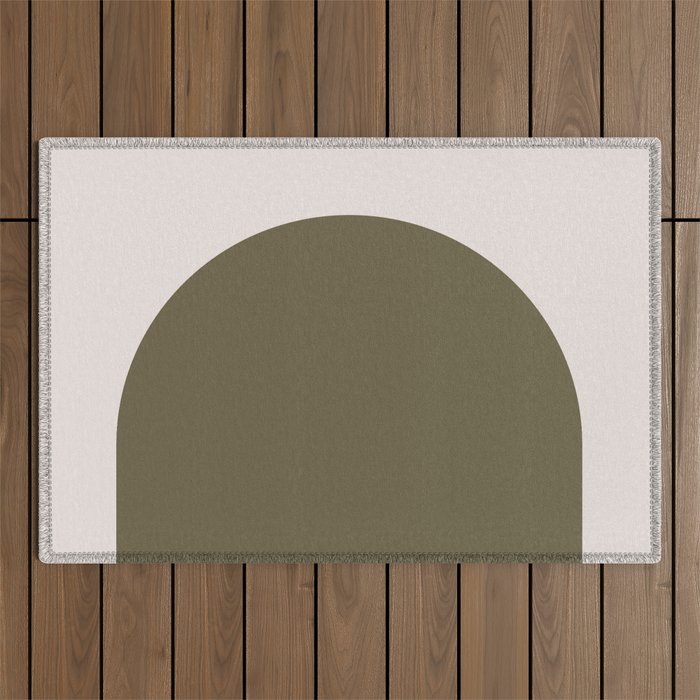 Arch (Olive & Cream) Outdoor Rug Gallery Image 1