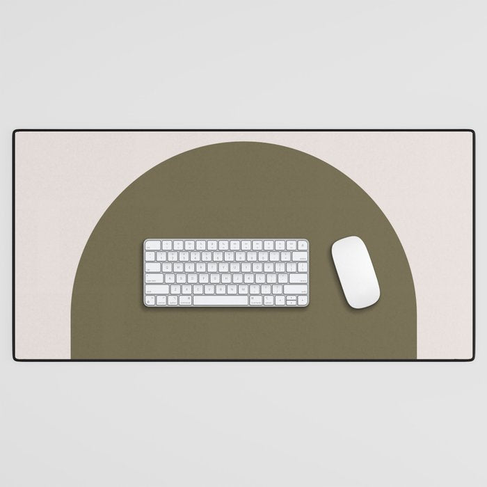Arch (Olive & Cream) Desk Mat Gallery Image 1