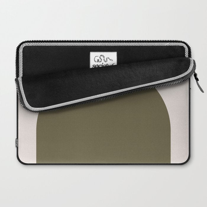 Arch (Olive & Cream) Laptop Sleeve Gallery Image 2