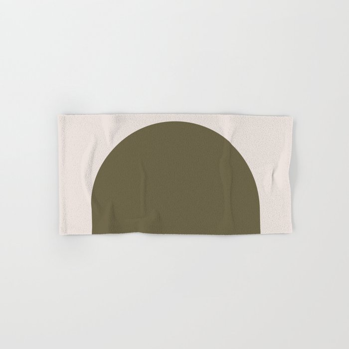 Arch (Olive & Cream) Bath Towel Gallery Image 1