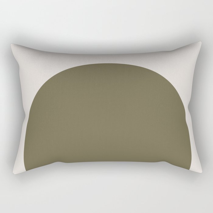 Arch (Olive & Cream) Rectangular Pillow Gallery Image 1