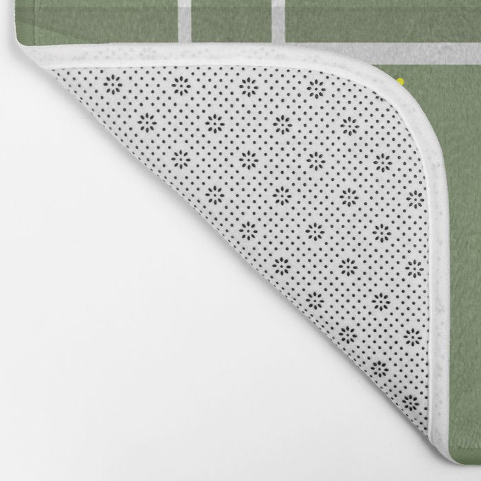Tennis Court From Above | Illustration  Bath Mat Gallery Image 2