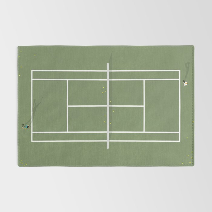 Tennis Court From Above | Illustration  Rug Gallery Image 2