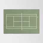 Tennis Court From Above | Illustration  Rug Gallery Image 2