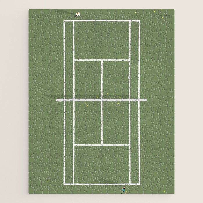 Tennis Court From Above | Illustration  Jigsaw Puzzle Gallery Image 1
