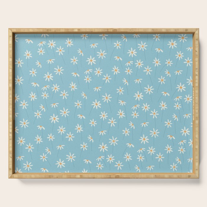 Daisy Blue Serving Tray Gallery Image 1