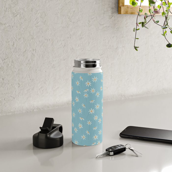 Daisy Blue Water Bottle Gallery Image 4