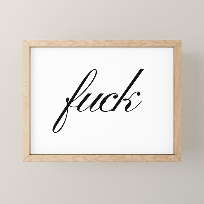 Fuck Mini Art Print