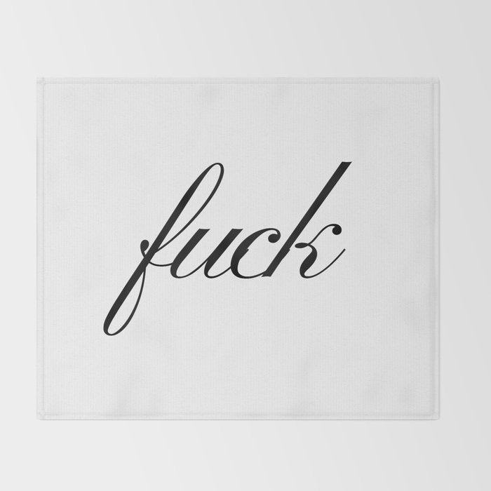 Fuck Throw Blanket Gallery Image 2