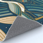 Art Deco Herons - Blue Rug Gallery Image 4